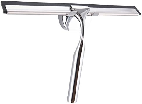 Firmloc Bathroom Shower Squeegee Stainless Steel, Mirror Wiper Window Cleaner for Glass Cleaning