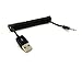 HENGSHENG® 3Ft 3.5mm 4 Pole Audio Male to USB 2.0 A Male Converter Coiled Spiral