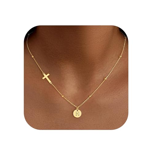 M MOOHAM Initial Necklaces