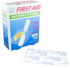 Butterfly Adhesive Wound Closure, Large, 2-3/4