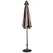 Giantex 10ft Outdoor Patio Umbrella, Market Table umbrella w/Tilt Adjustment and Crank, 180G Polyester, Garden Canopy for Deck Backyard Pool Indoor Outdoor