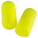 3M Personal Protective Equipment Ear Plugs, E-A-Rsoft Yellow Neons 312-1250, Foam, Uncorded, Disposable, NRR 33, Drilling, Grinding, Machining, Sawing, Sanding, Welding, 1 Pair/Poly Bag, 200 Pair/Box