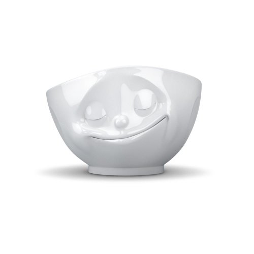 Tassen White Porcelain Face Bowls (Happy)