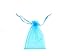 ATCG 100pcs 3x4 Inches Drawstring Organza Pouches Wedding Party Jewelry Favor Bags (Aqua Blue)