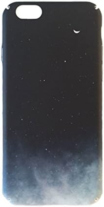 Black White Retro Classic Simple Starry Sky Nebula Moon Cloud Fog Gradient Color Unique Creative Ultra-light Super Durable Full Protective Hard Case Cover for iPhone 7/8 Plus (iPhone 6s case 4.7")