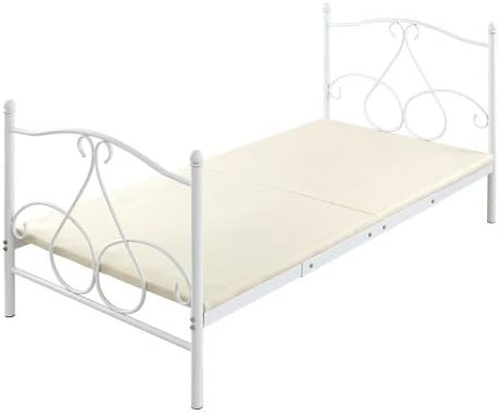 Amazon Co Jp お姫様ベッド パイプベッド プリンセスベッド 家具 姫 ロマンチック 寝室 女の子 セミダブル ホワイト ホーム キッチン