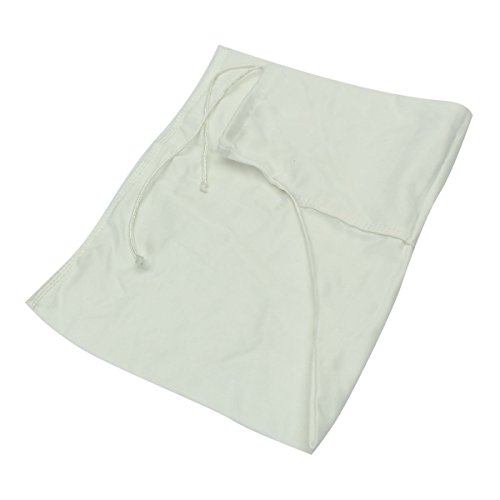Essort Dust Bag, Polyester White Replacement Spare Leaf Blower Bag, Leaf Shredder bag, Blower Vac Handheld Bag, Polyester White Sack, Mitre Saws bag 11x44x35cm