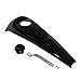 Senkauto Black Smooth Dash Oil Fuel Console & Gas Tank Cap Cover For Harley Touring FLHT FLHX 2008-2018 (Black w/Gas Cap)