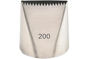 Cake Decorating Icing Tips Set, Crumb Coat Piping Tips, Professional Decorating Tools (Large#200)