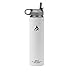 MAPS Insulated Wide Mouth 24 oz Stainless Steel HOT COLD Durable Bottle Plus Bonus Cap