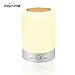 Toprime Bluetooth 4.0 Speakers, Smart Touch LED Table Lamp with 7 Color Night Light Portable Wireless Speaker with Low Harmonic Distortion and Superior Sound for Household, Outdoor