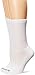 MediPeds womens Peds Crew With Non-binding Top Cushion 4 Pairs diabetic socks and shoe insoles, White, Men s 6-9 Women 7-10 US
