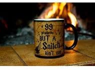 Harry Potter , Color Changing Mug,Themed Magic Mug,Coffee Mug, Magical Mug, Funny gift 99 problems BUT A SNITCH ain't one-by Steel rose