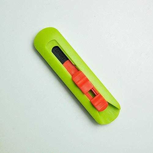 CANARY Cardboard Box Cutter Retractable Small Blade, Safety Serrated