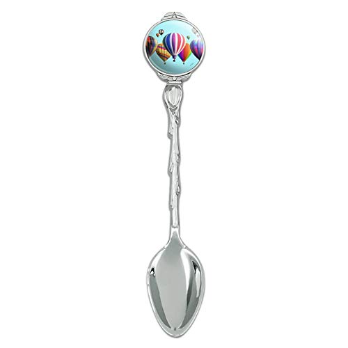 Hot Air Balloons Lined Up Novelty Collectible Demitasse Tea Coffee Spoon