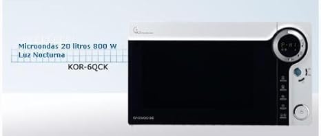 Daewoo KOR 6 QCK - Microondas: Amazon.es: Hogar