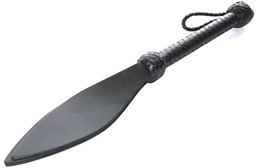 Quality Real Leather Hand Made Braided Handle Paddle/Riding Crop/Whip/.