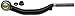 ACDelco Professional 45A0886 Driver Side Outer Steering Tie Rod End , Black