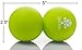instecho Massage Peanut Ball by QOL TOP, Massage Balls for Back, Double Lacrosse Balls Massage, Myofascial Release Ball, Trigger Point Ball. (Green, Large)