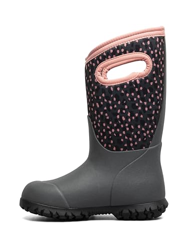BOGS York-Joyful Jungle (Toddler/Little Big Kid) Rain Boot, Dark Gray Multi, 2 US Unisex