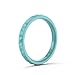 Enso Rings Stackable Pyramid Silicone Wedding Ring – Hypoallergenic Unisex Stackable Wedding Band – Comfortable Minimalist Band – 2.5mm Wide, .8mm Thick Turquoise. Size: 7