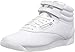 Reebok Women's Freestyle Hi Walking Shoe, White/Silver, 8 M US