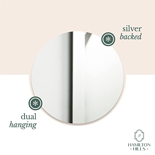 Hamilton Hills 30x40 inch Frameless Rectangular Mirror Large Polished