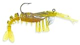 Egret Baits Kick Vudu Shrimp Bait, White/Red