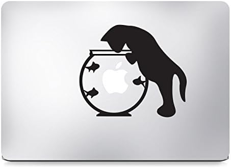 Cat in Fish bowl Macbook MacDecals