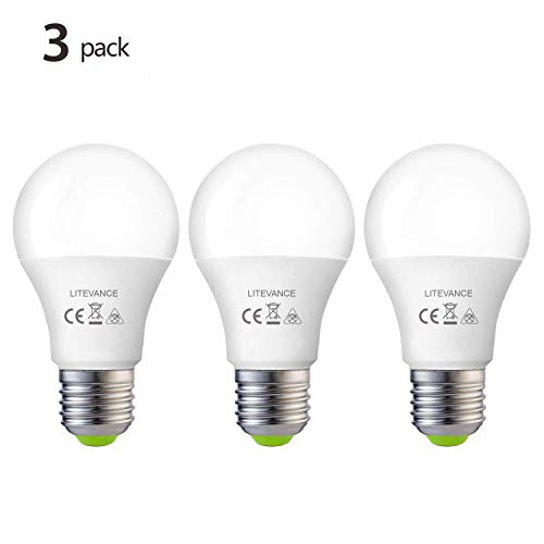 Litevance 12V -24V AC DC A19 LED Bulb, 7 Watt LED Light Bulb 560 Lumens- E26 Edison Light Bulb 12V Low Voltage Soft White (Warm White) 3000k 7W Light Bulb – Off Grid Solar System