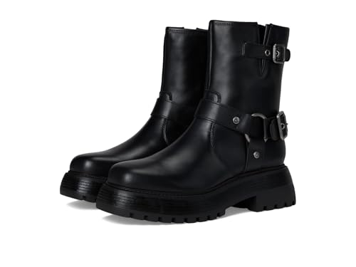 Circus NY by Sam Edelman Women's Hadley Motorcycle Boot Black Leather 6.5 Medium at Amazon