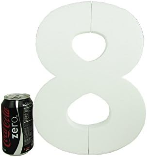 Foam Numbers - 12 Inches - White (Number - 8)