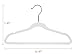 Quality 13.78-Inch Slim Plastic Hangers – 30 Pack – Cream White – Non-Velvet, Non-Flocked, Thin Space-Saving Design with Swivel Hook – for Kids & Petite Women