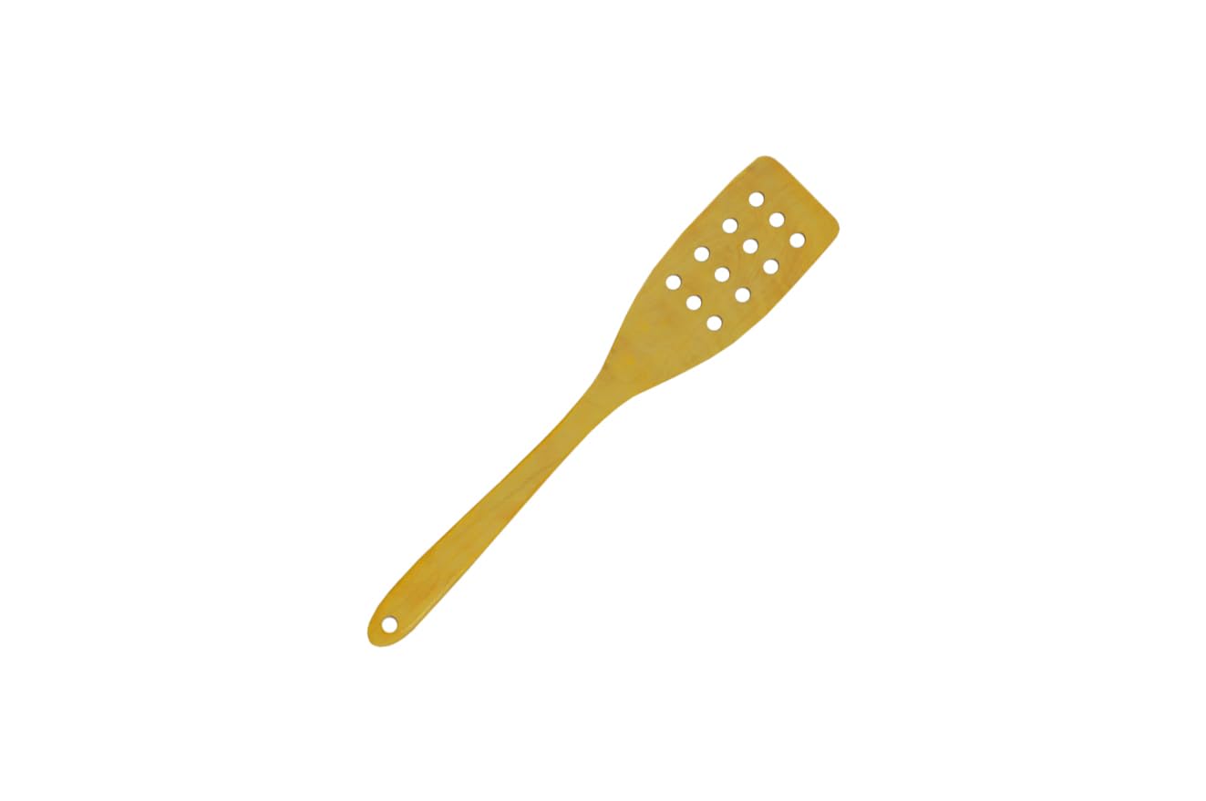 Sauvic 01251 Spatula with Holes in Boxwood, 31 cm, Cream