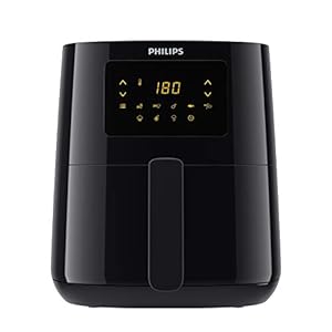 Philips Essential Air Fryer - 4.1 L, 0.8Kg, 1400 watt, Recipes (NutriU App), 7 cook presets, Rapid Air Technology…