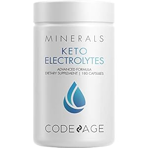 Keto Electrolytes Supplement – Vegan Electrolyte Tablets w Magnesium, Potassium, Calcium & Salt - Electrolyte Powder…