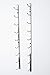 VintageView W Series – 9 Bottle Wall Mounted Wine Rack for Magnum and Champagne (Satin Black) Stylish Modern Wine Storage with Label Forward Design