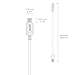 USB 3.1 Type C Cable, JOTO USB-C 3.1 Type-C Male to Standard USB 3.0 Type A Male Charging Cable Data Cable for Galaxy S8 S8+ Tab S3 Nintendo Switch LG G6 all Type C Devices, White, 3.3ft