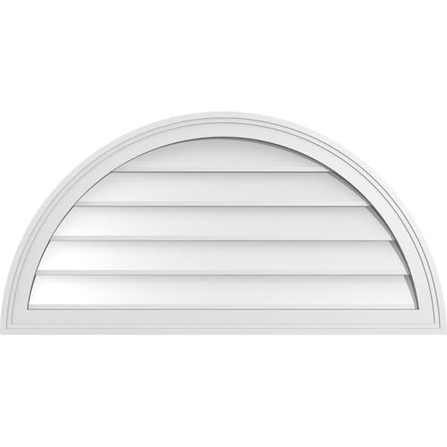 Signature Urethane GVSHR36X1802SN Half Round Brickmould Frame, Primed Tan Signa…