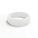 QALO Women's White Classic Athletics Silicone Ring Size 06