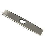 VAPSINT Modern Brushed Nickel Stainless Steel Kitchen Bathroom Sink Hole Faucet Cover Deck Plate Escutcheon, Covering Unused Mounting Holes