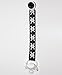 Crystal Dream Holiday Black Crystal Skull Ribbon Festive Unisex Infant Pacifier Clip with Matching Skull Ribbon 8 Inch (RSKB)