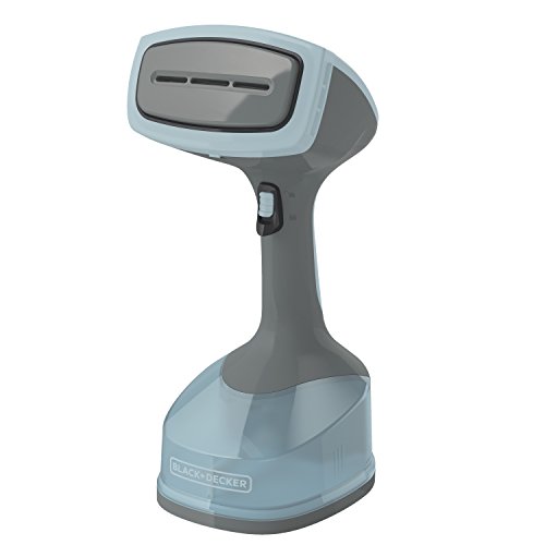 BLACK+DECKER 1400W Advanced Handheld Steamer, 3 Attachments, Gray/Blue, HGS200