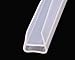 10 Ft Glass Shower Door Seal Strip, Frameless Shower Door Seal Strip Silicone Sweep for 3/8 inch Glass , Clear (U)