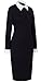 HOMEYEE Women's Celebrity Turn Down Collar Business Bodycon Dresses