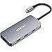 USB C Docking Station Adapter, Falwedi 9 in 1 Dongle with Ethernet, 4K@30Hz HDMI, USB-C PD 3.0, USB-C Data Port, USB-A 3.0, SD/TF Card Reader, Compatible for MacBook Air Pro and Other Type C Laptops