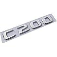 Chrome ABS Rear Trunk Letters Badge Badges Emblem Emblems Sticker for Ben C Class C200 2017 2019