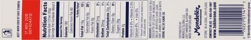 TOBLERONE WHITE CHOCOLATE BAR WITH HONEY AND ALMOND NOUGAT, 3.52 OZ