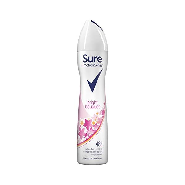 Sure Women Bright Bouquet Aerosol Antiperspirant Deodorant, 250 ml, Pack of 6