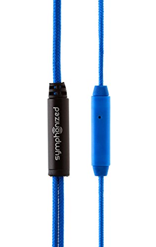 Symphonized NRG Premium Genuine Wood In-ear Noise-isolating Headphones with Mic (Blue)